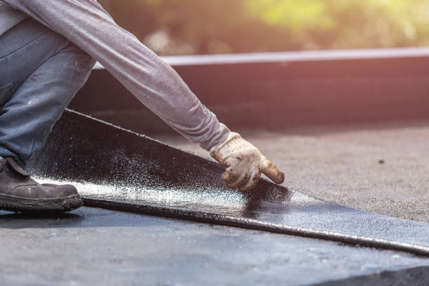 Professional Basement Waterproofing technician working in Rushsylvania, OH